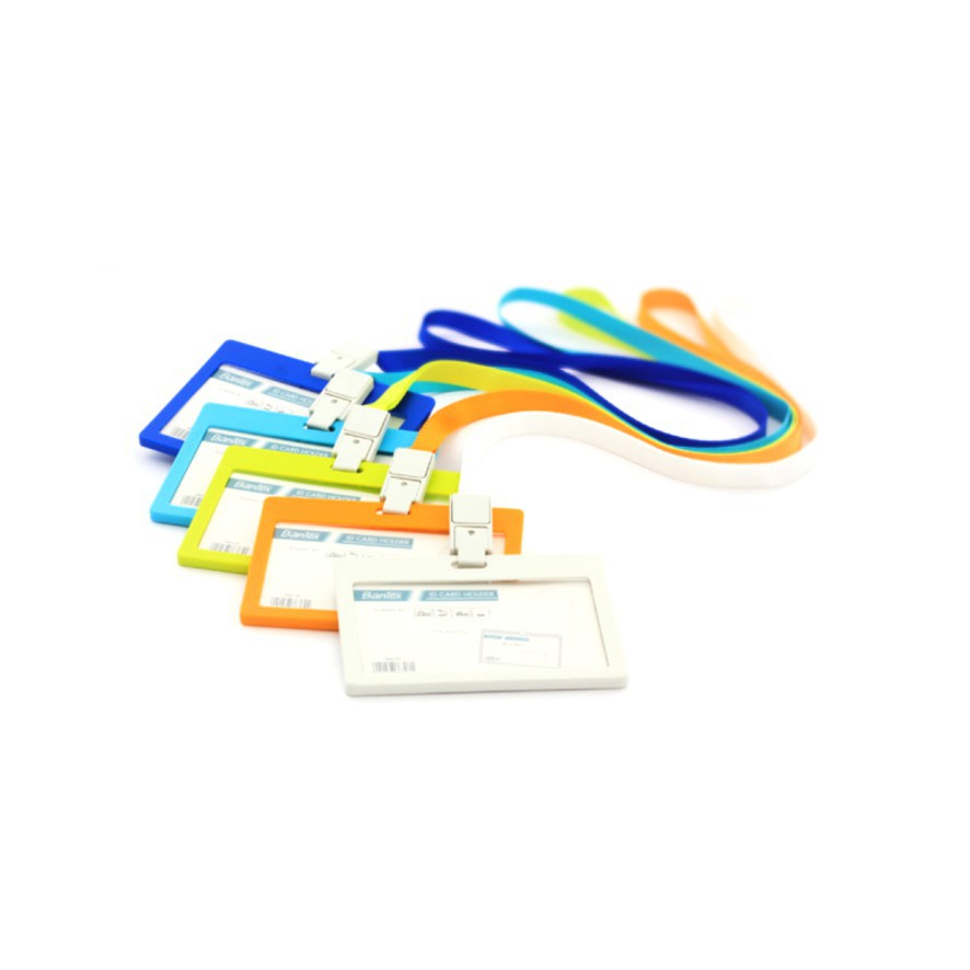 

[BMS Bekasi] Bantex Tempat Kartu Identitas / ID Card Holder Tali Lanyard Landscape - 8863