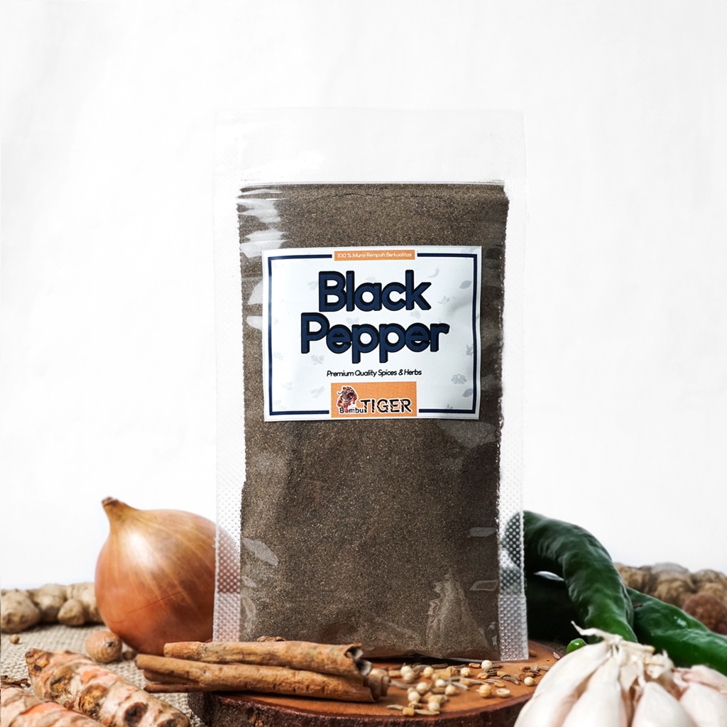 BLACKPEPPER - Lada Hitam Powder / Merica Hitam Bubuk /  BumbuTiger