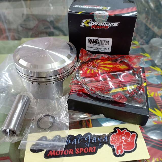Piston Seher Kawahara 70 Pen 15 71 Pin 15 72 Pen 15 73 Pen 15 74 Pen 15 Double Ring Original Kawahar