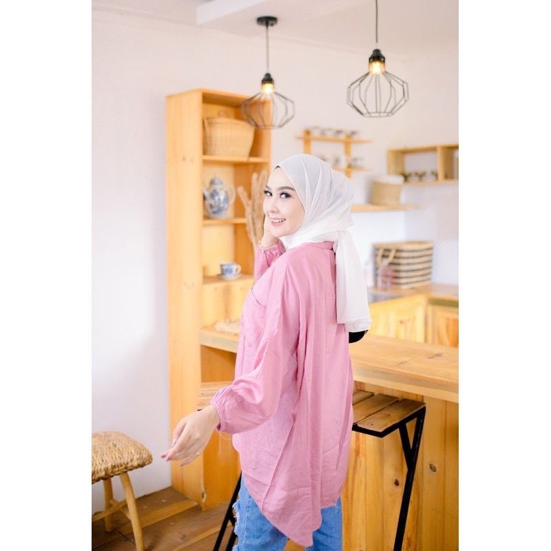 Promo kemeja oversize rayon|sandra rayon bigsize|kemeja rayon oversize jumbo Ld 120