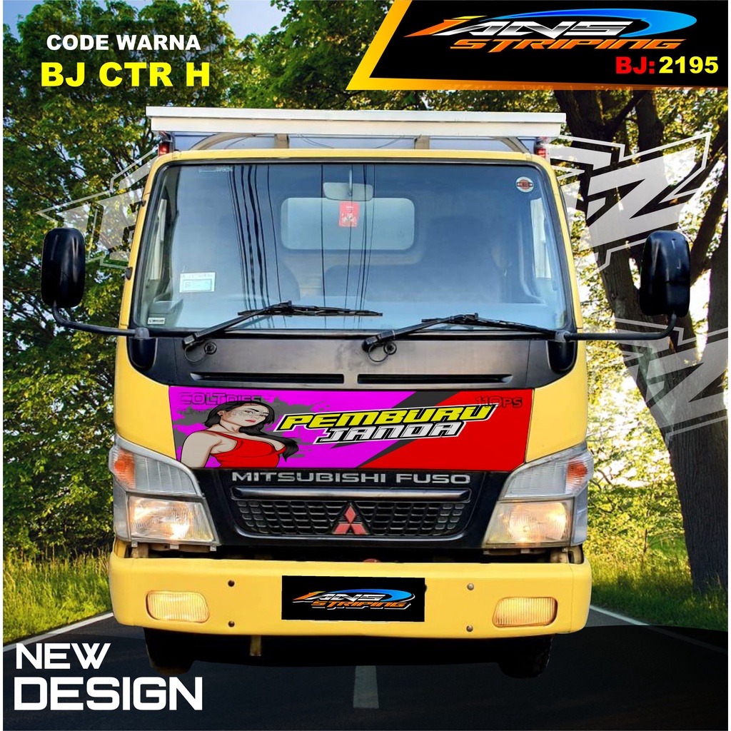 STIKER DECAL KAP DEPAN TRUK FUSO / STIKER KABIN TRUK RAGASA,UMPLUNG / STIKER KAP CUP DEPAN TRUK DINA,FUSO