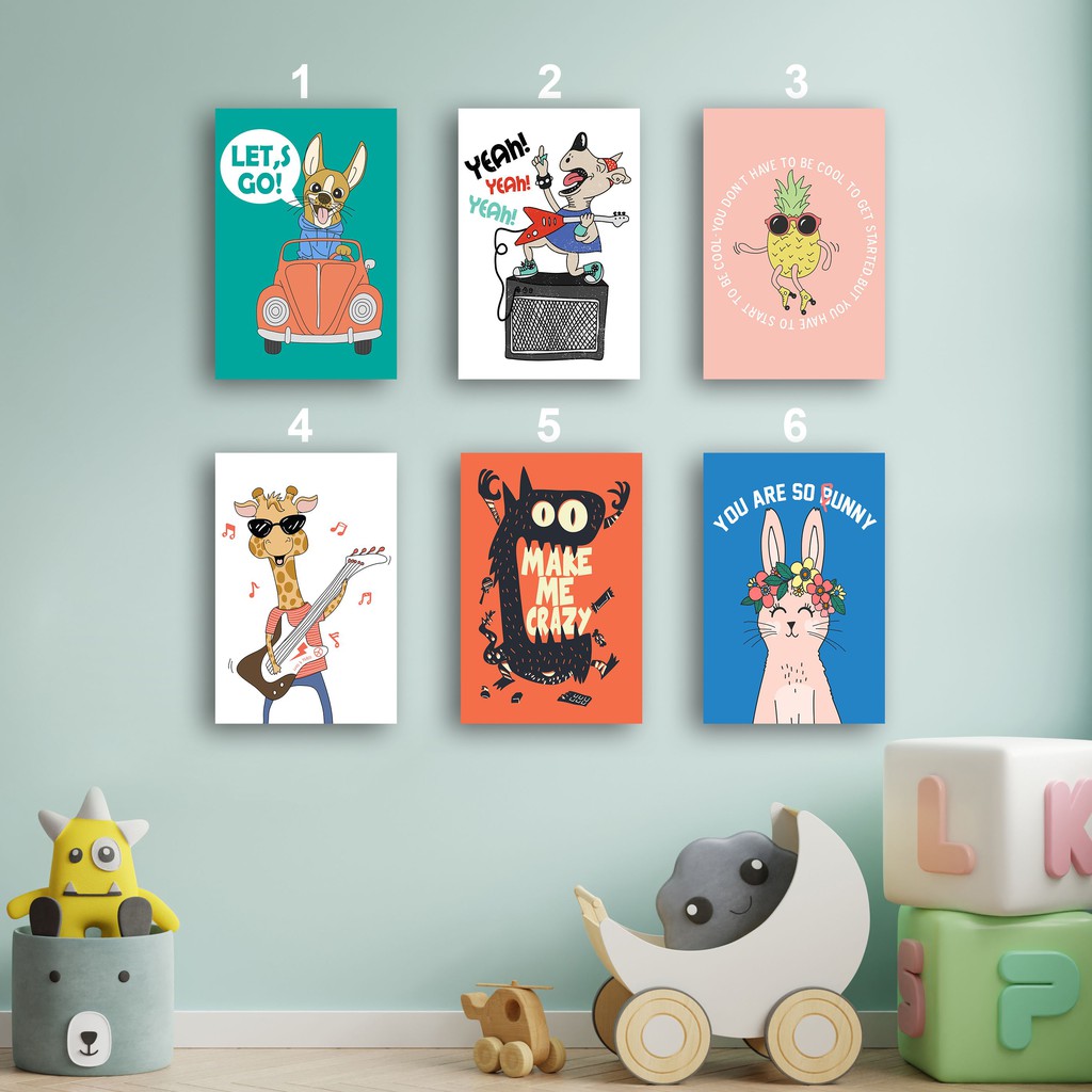 wall decor lucu imut untuk hiasan dinding kamar anak anda