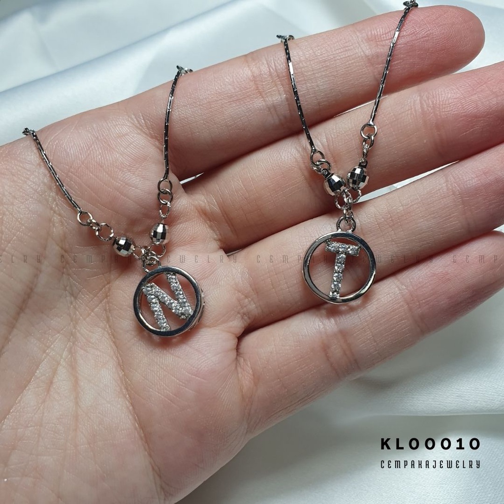 Kalung Liontin Huruf Koye Nama Asli Silver Perak 925 KL00010