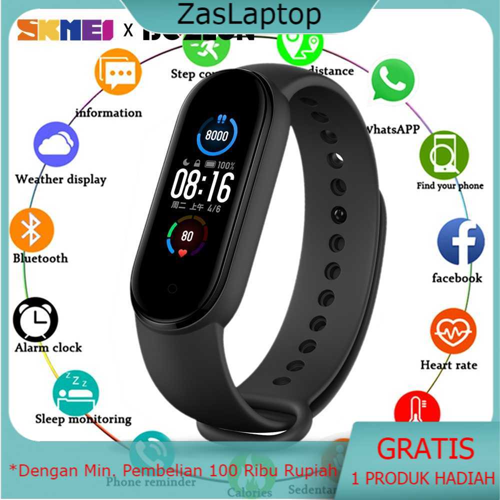 SKMEI Jam Tangan Smartwatch Sport Olahraga Monitor Detak Jantung/ Oksigen/ Kalori