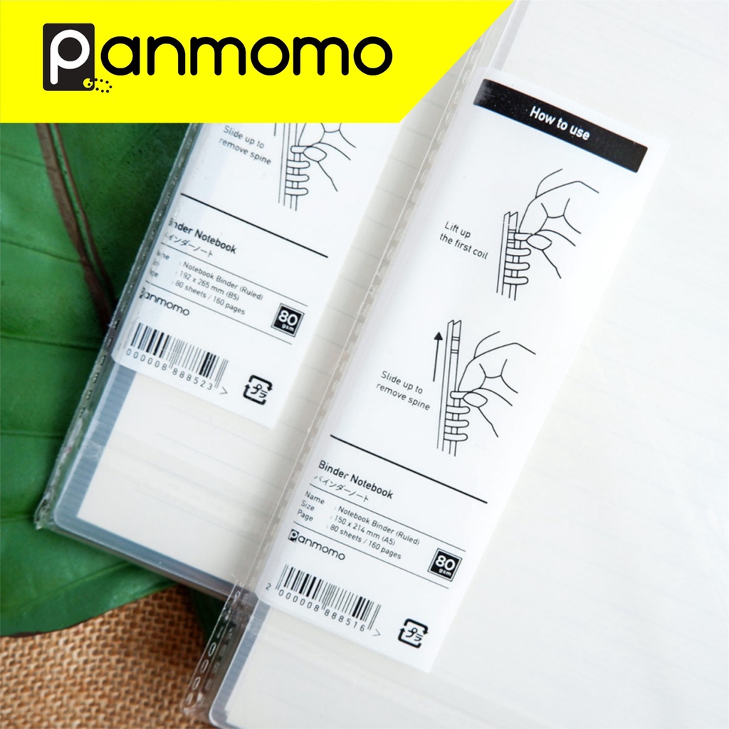 

Panmomo Map Binder A5 Polos Transparan + isi v80 Garis (Ruled)