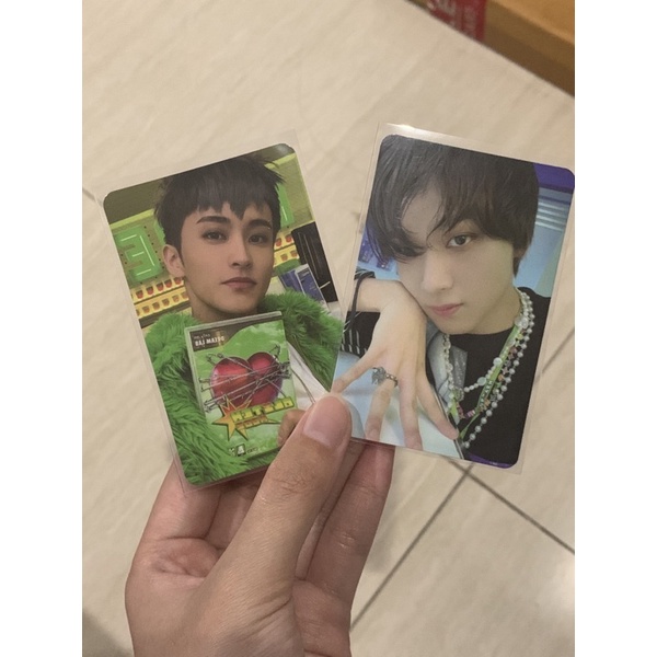 PC Haechan Jisung Glitch Ver, renjun scratch, Mark Digipack Glitch Mode Photocard NCT Dream Ceker