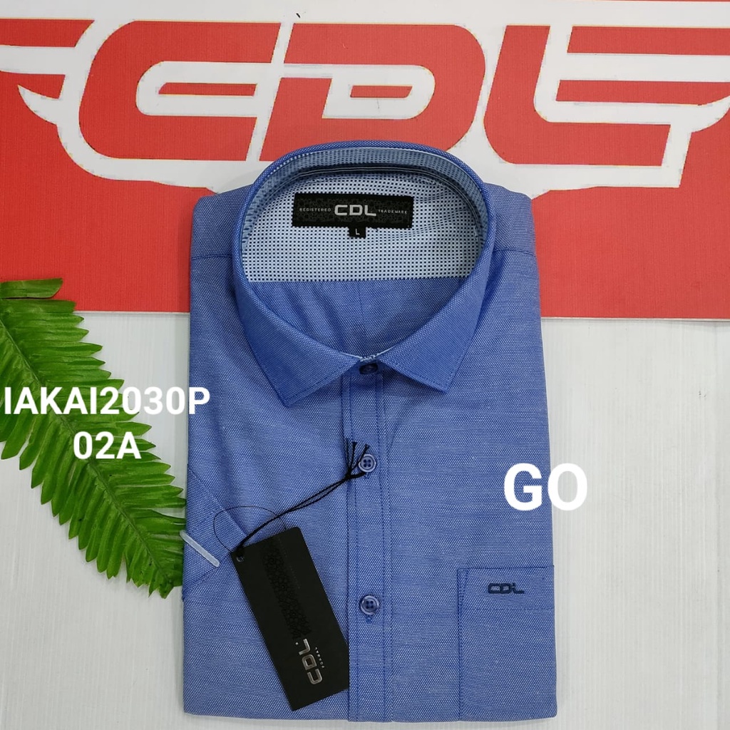 gos CDL (CARDINAL) KEMEJA FORMAL MOTIF Pakaian Pria Atasan Kemeja Hem Slimfit Lengan Pendek Original