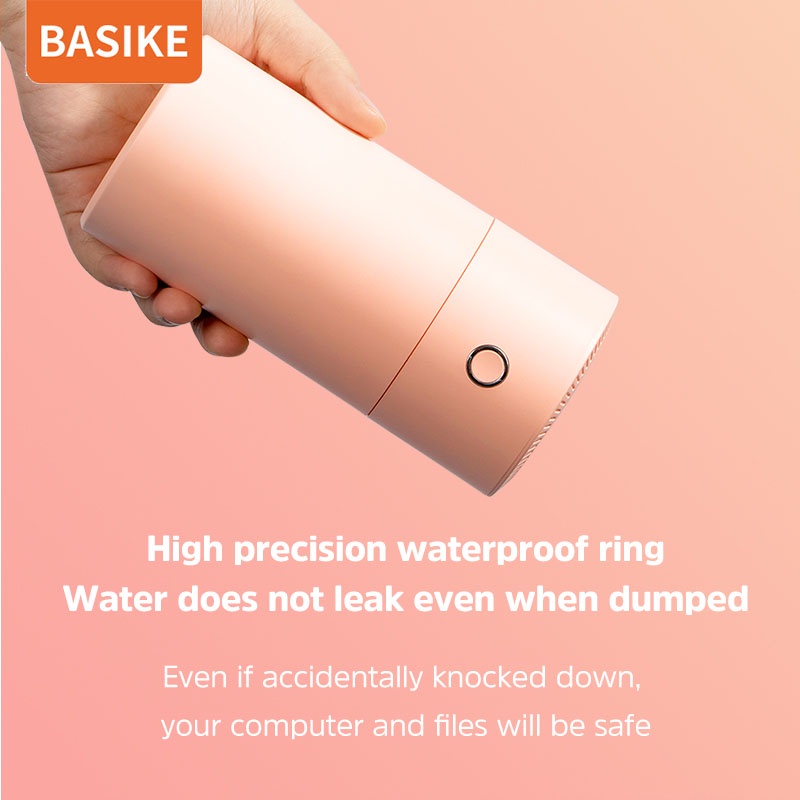 BASIKE Colorful Cool Mini Mist Humidifier USB Personal Desktop Humidifier for Car Office Room Bedroom,etc Auto Shut-Off Super Quiet Night Light Function-3