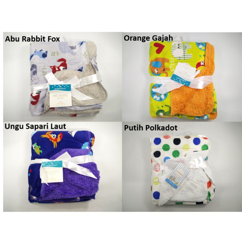 Selimut Bayi Double Fleece Halus TANPA TOPI PART 1