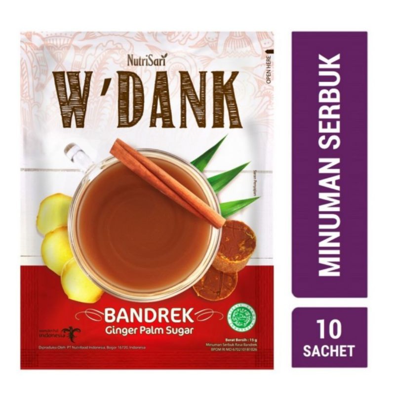 

Nutrisari W'Dank Bandrek 1 Renceng isi 10 Sachet