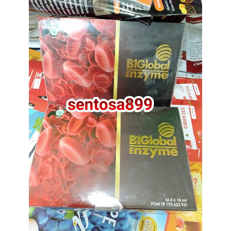 B1 GLUBAL B1GLOBAL ENZYME Harga 1 Box isi 4 Botol