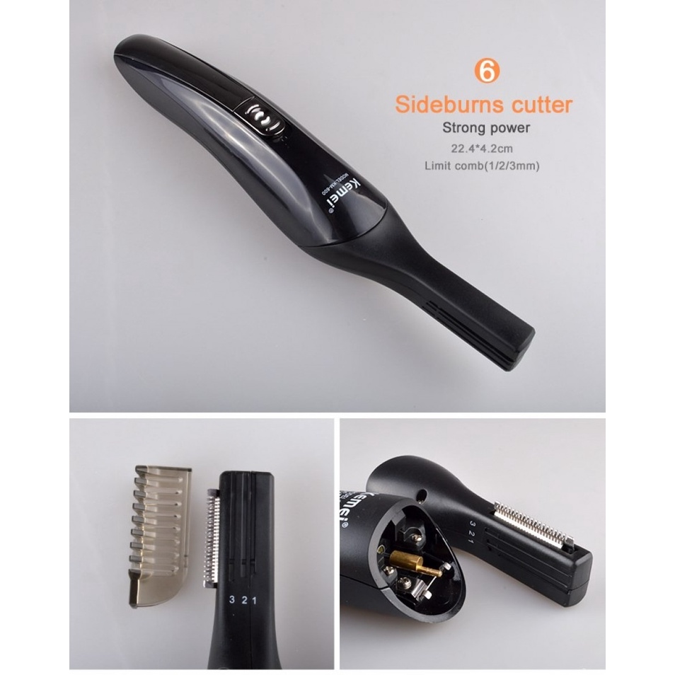 Alat Cukur Elektrik Lengkap Set 6 in 1 Hair Trimmer Shaver Recharge