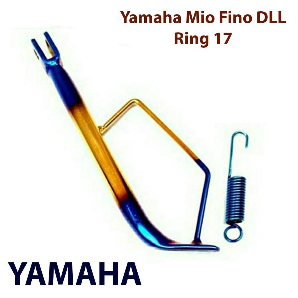 Standar Samping 2 Tone Blue Gold Matic Yamaha Honda Mio Beat Vario Ring 17