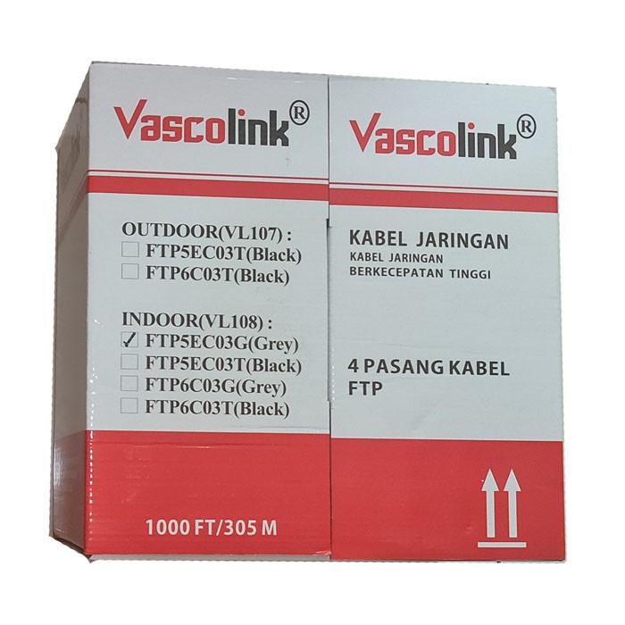 Vascolink Cable Kabel FTP Indoor Cat5e VL108 FTP5EC03