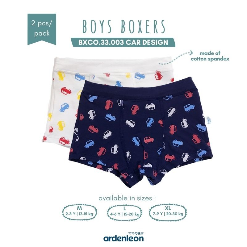 

ARDENLEON (2 pcs) Celana Dalam Anak Laki-Laki Car Design BXCO.33.003