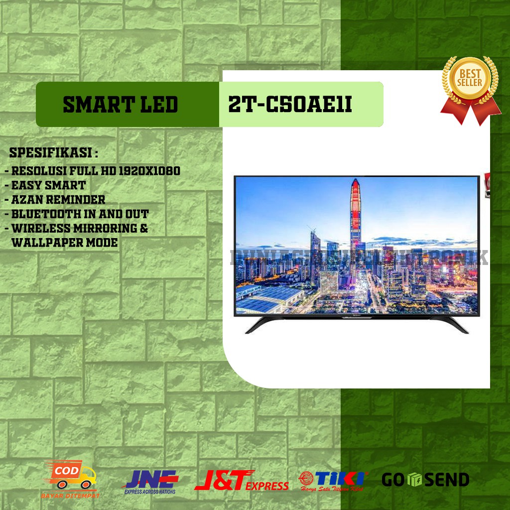SHARP Smart LED 50" Full HD TV - 2T-C50AE1i