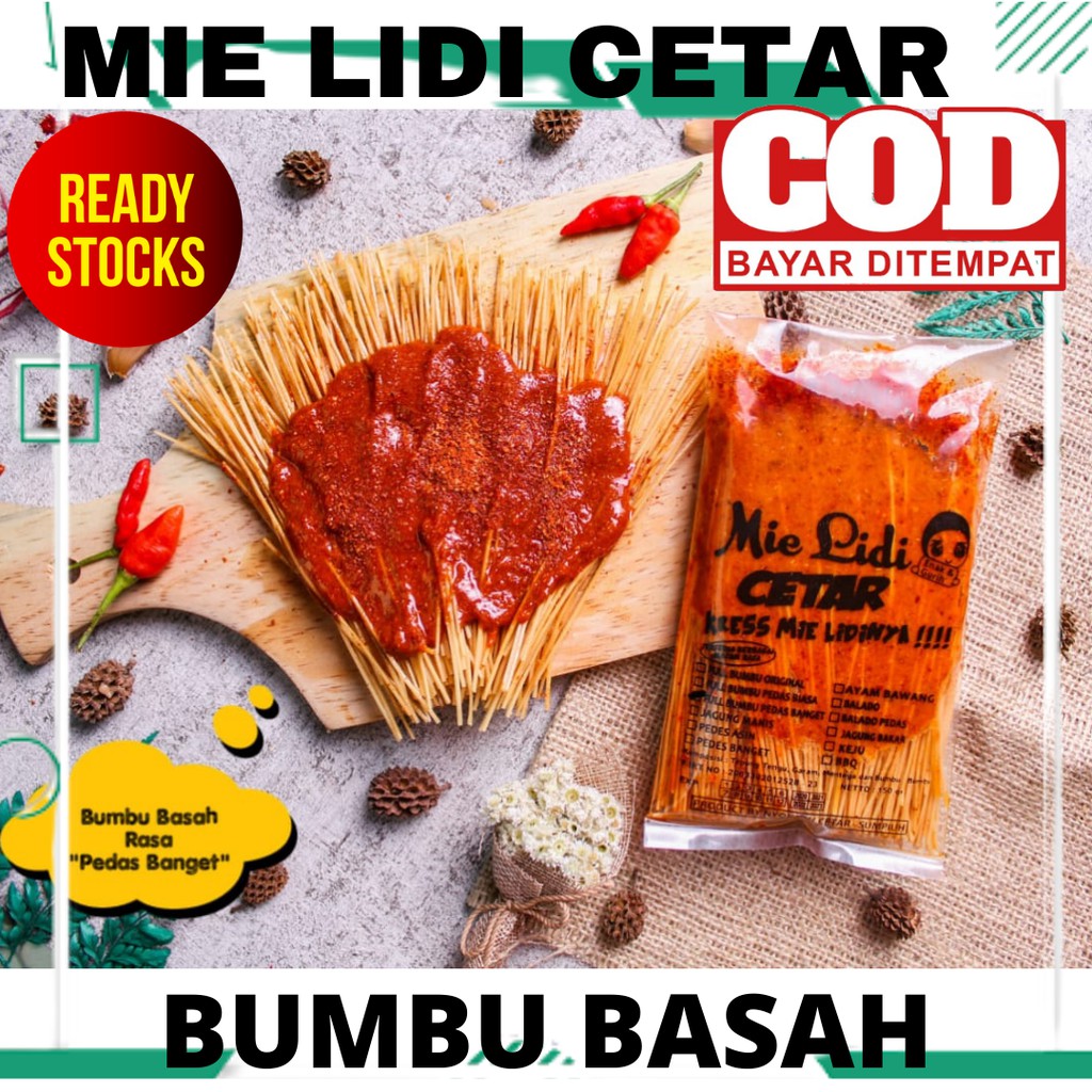 

Mie Lidi Cetar Bumbu Basah jajanan jadul Bisa COD grosir