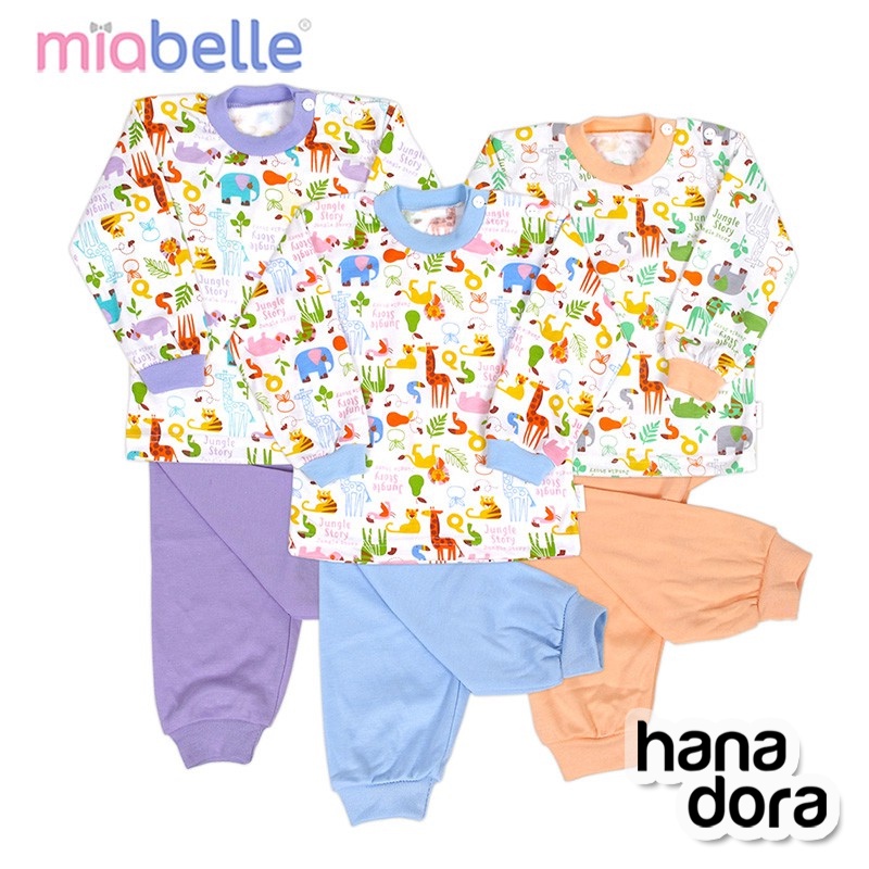 Miabelle Set Baju Panjang Kancing Pundak + Celana FP04