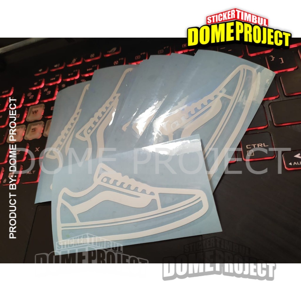 STIKER CUTTING DECAL MOTOR HELM KOPER LOGO VANS SHOES STICKER AESTHETIC KEREN