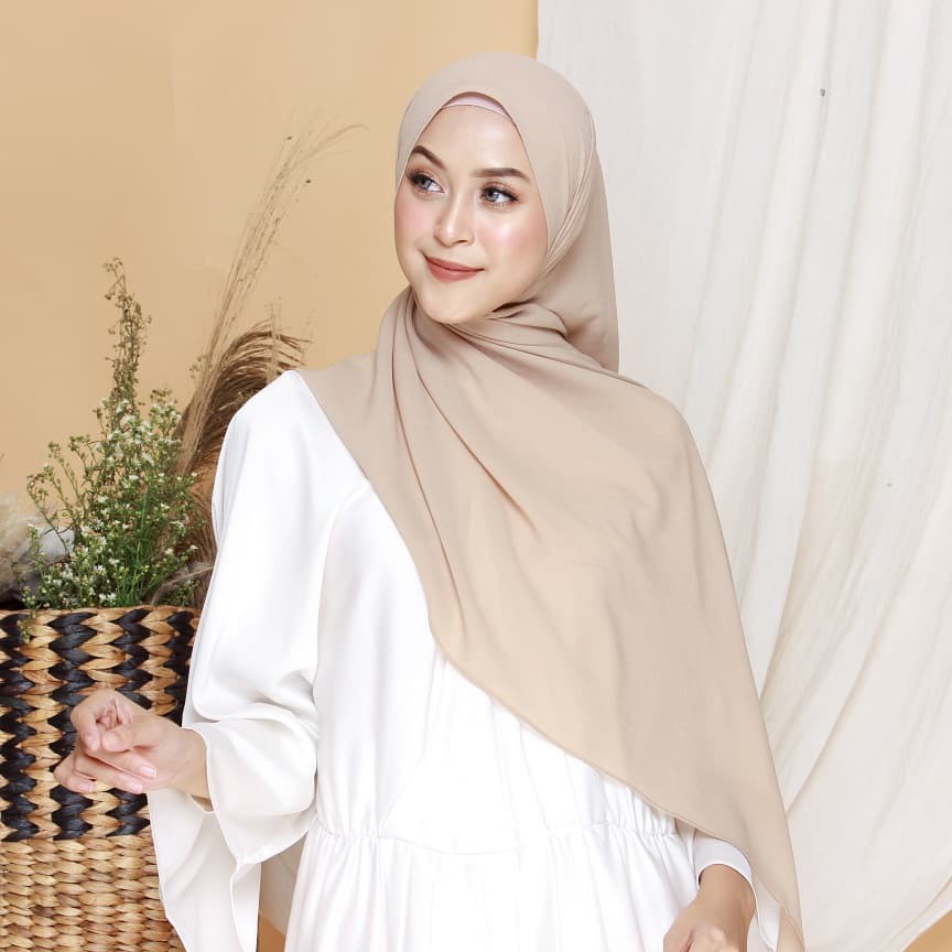 Pashmina Diamond 150x75 / Hijab Pashmina / Pasmina / Pashmina Sabyan / Jilbab Pashmina-KHAKI