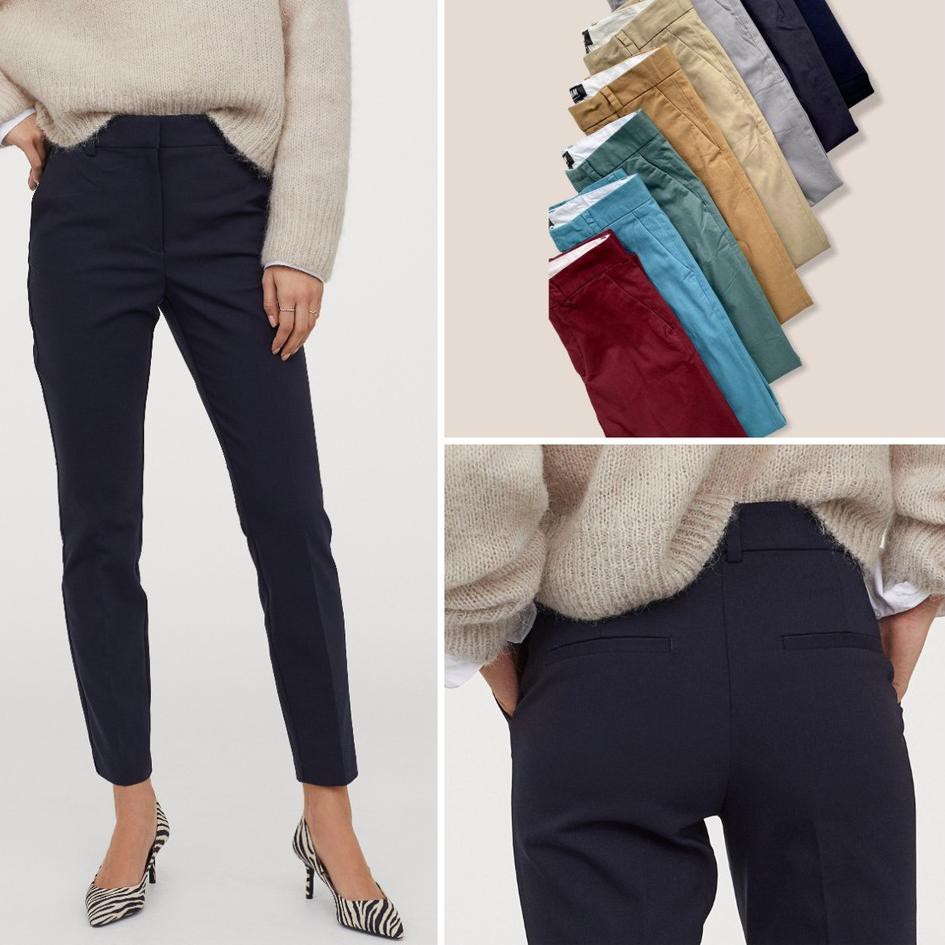 Special Price - Celana Panjang H&M HnM HM Cotton Twill Trousers Wanita Original