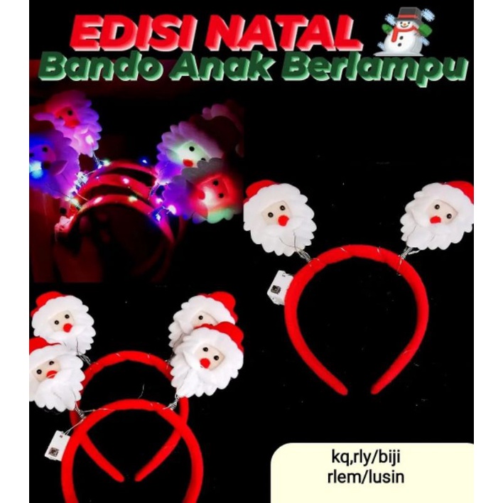 Bando anak berlampu/bando natal