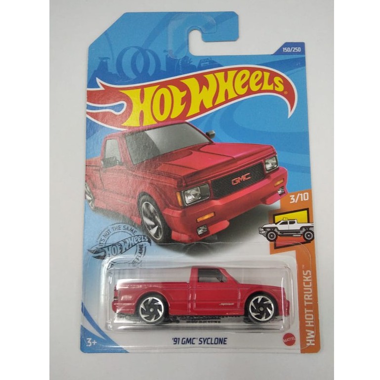 Diecast Hot Wheels 91 GMC SYCLONE Merah HW Pickup Hotwheels Pick Up Mobil Mainan Anak