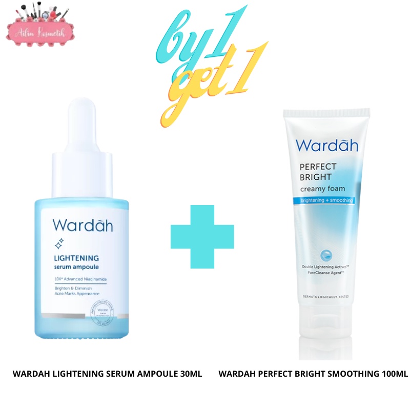 Wardah Lightening Serum Ampoule 8 ml | 30ml Serum ampul Advanced Niacinamide by AILIN