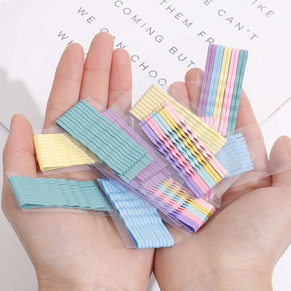 Needway  10 PCS Fashion Multicolor Wave Metal Hair Clips