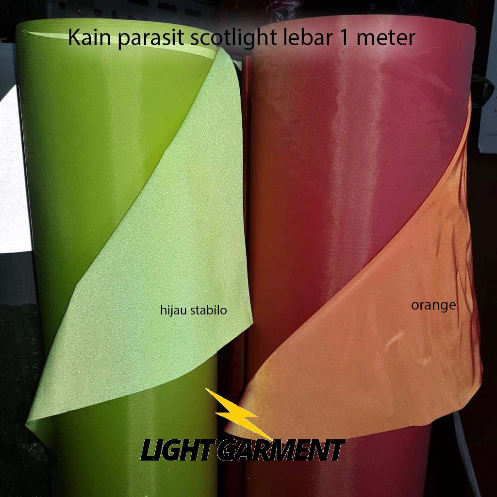 Kain Scotlight / Skotlet / Scotlite/ reflektor / reflektif / reflektor bahan parasit 1 meter