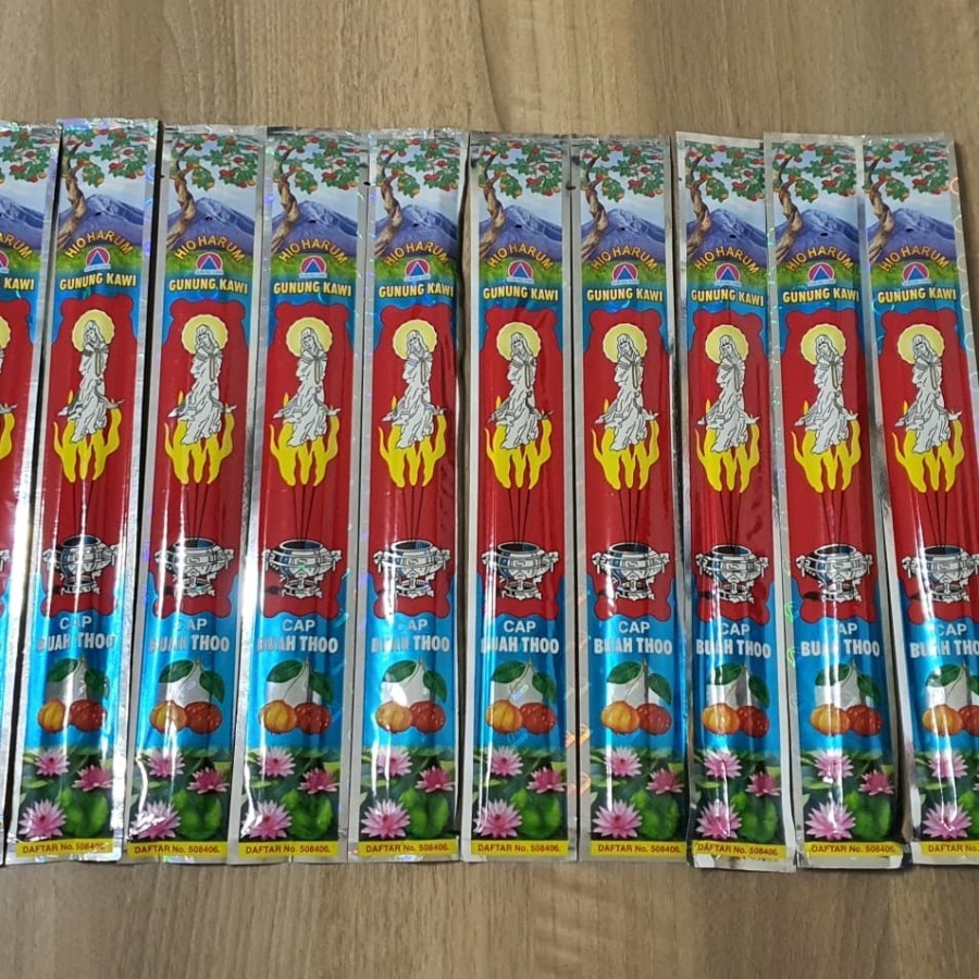 Dupa Harum Lidi Gunung Kawi Hio Incense Joss Stick Cap Buah Thoo - 1 Bungkus isi 9 batang hio