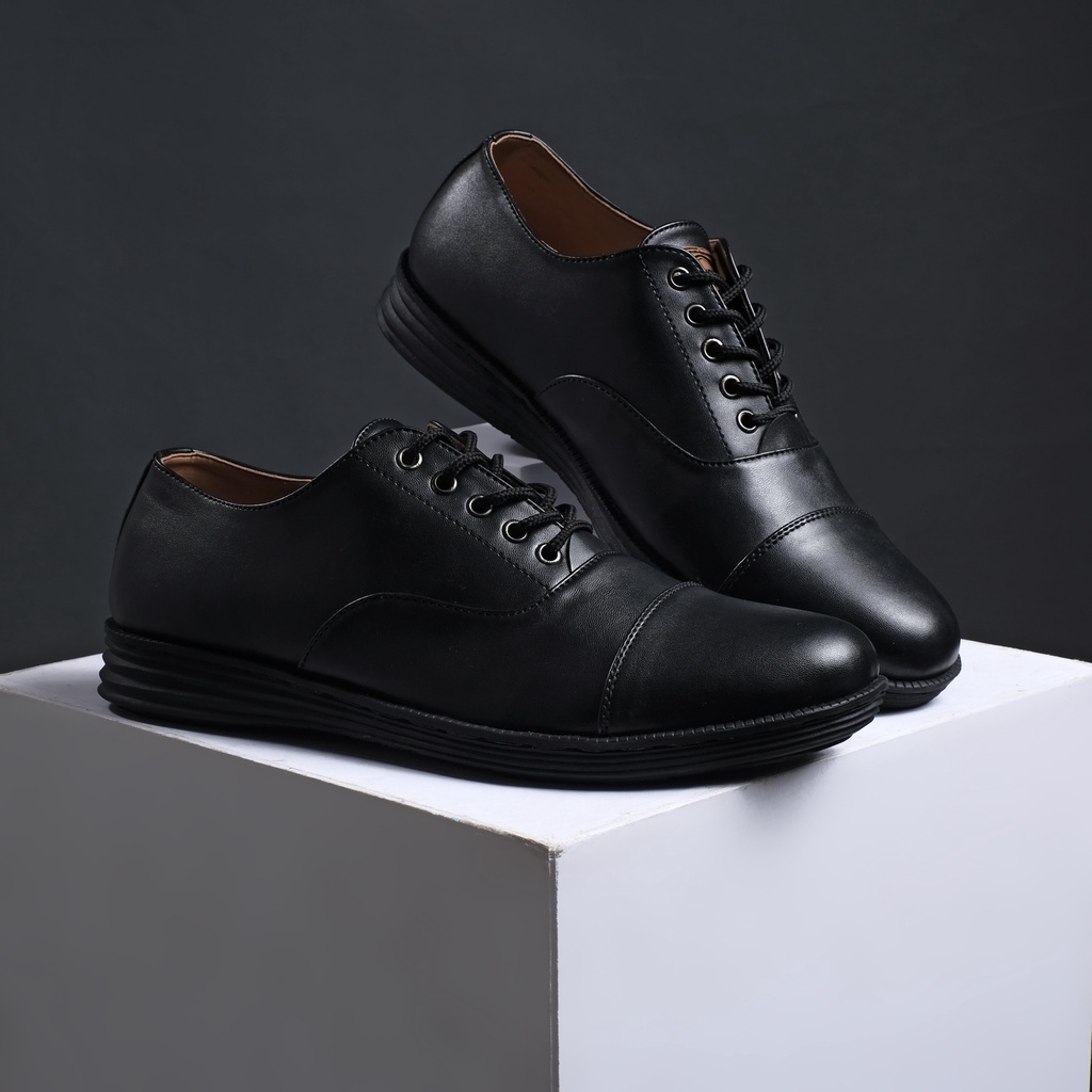 Oxford Mana - Sepatu Formal Pria Pantofel Kulit Tali Kantor Kerja Kuliah Oxford Pantopel Original