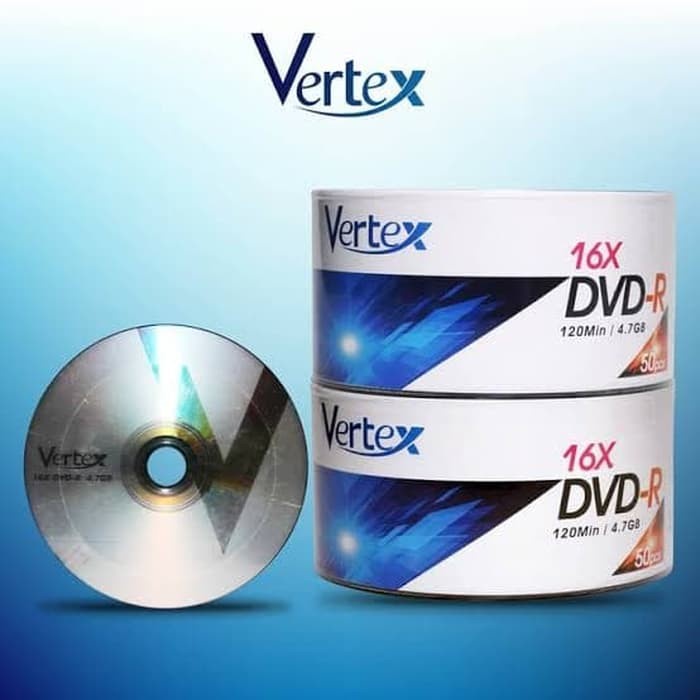 DVD-R Vertex 4.7GB / DVD Kosong / Disc Dvd CD Blank Eceran Kepingan