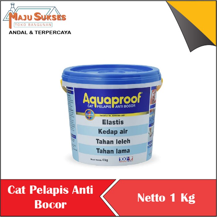 AQUAPROOF CAT PELAPIS ANTI BOCOR ANTI REMBES CAT TEMBOK EKSTERIO