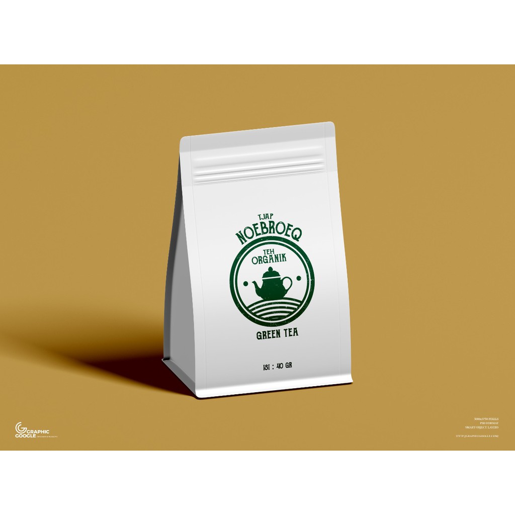 

Organic Green Tea - Teh Hijau Organik Tjap Noebroeq 40 gr