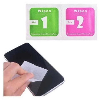 TISSUE TEMPERED GLASS 1 PCS TISU BASAH DAN KERING DRY WET WIPES