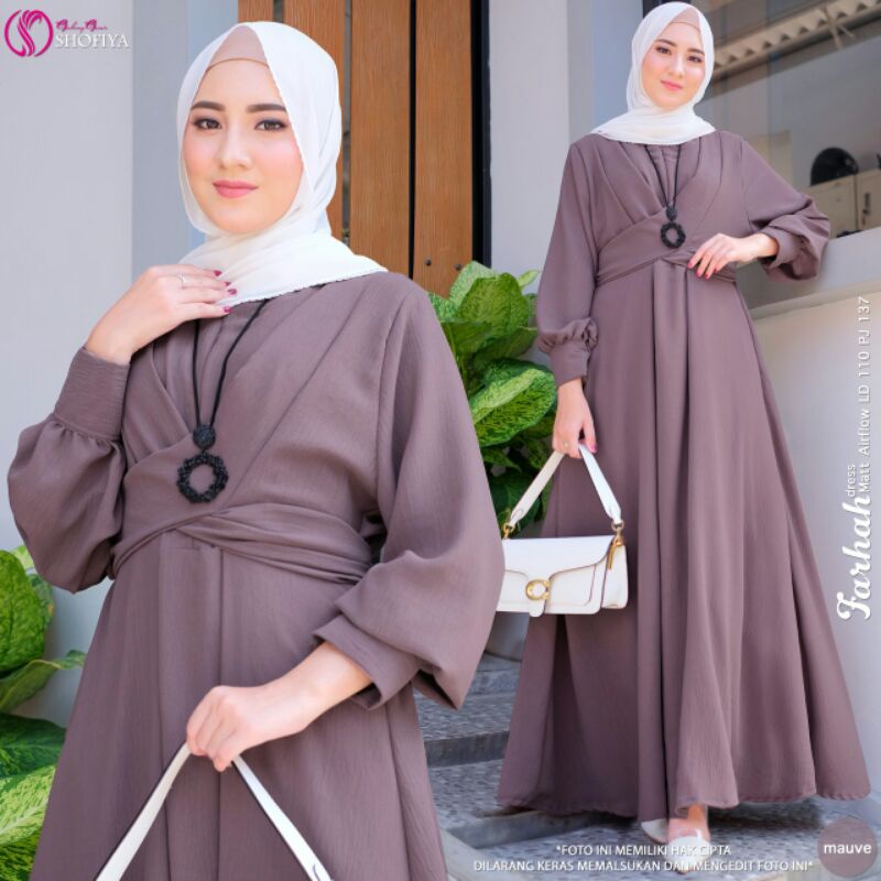 FARHAH, WILONA. ANIQA, VALERIE SAFIA &quot; Midi Dress Ory by Shofiya