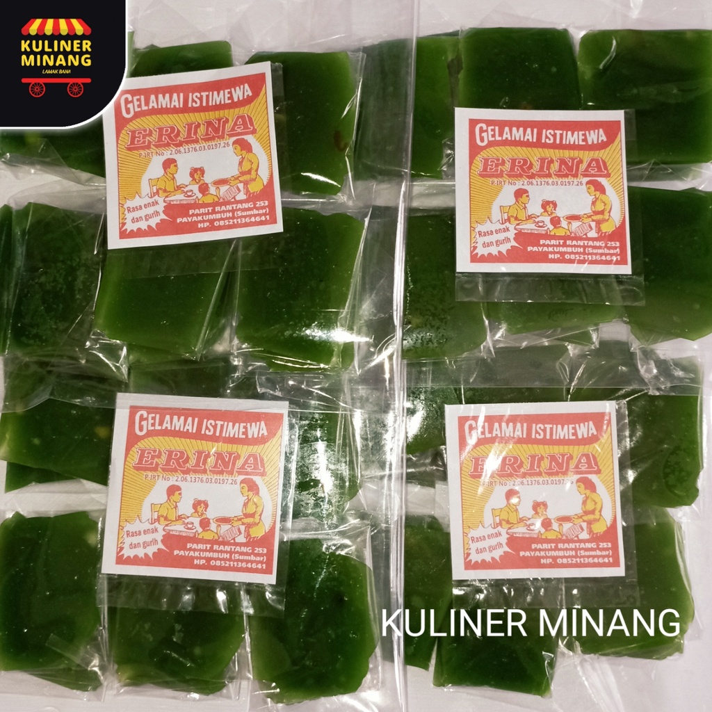 

Gelamai Galamai Kalamai Kelamai Pandan Erina Oleh-Oleh Asli Cemilan Kampung Makanan Khas Payakumbuh Padang kabau Jajanan Snack Kuliner Minang Kabau AX00