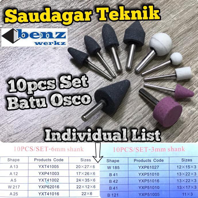 ✅Harga Mata Bor Gerinda Mini Grinder Set Batu Osco Set Batu Gerinda Tangkai