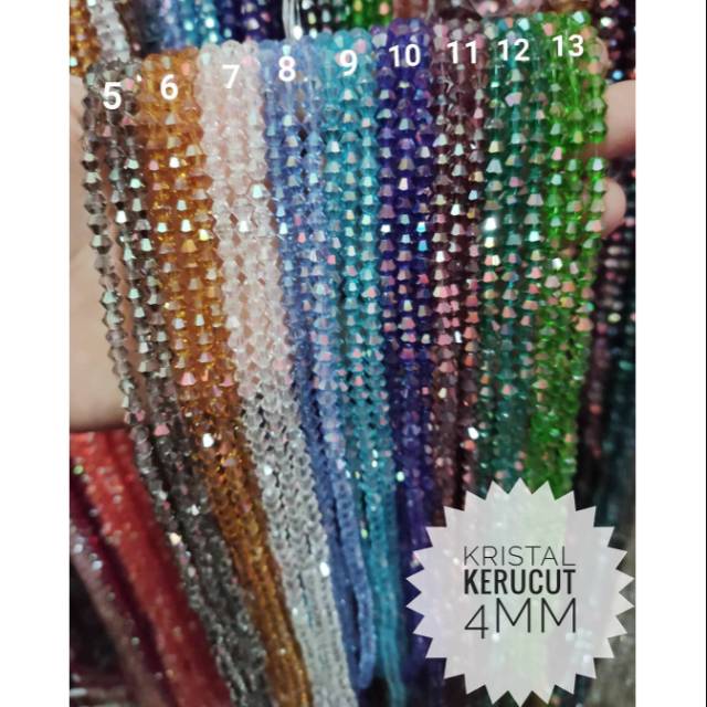 Kristal kerucut 4mm biasa