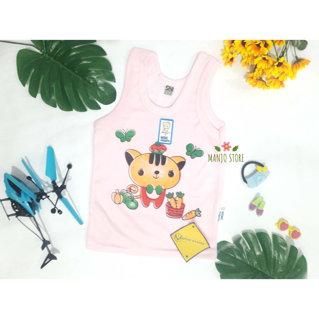 3 PCS Singlet Bayi - Kutung Bayi - Singlet anak perempuan - Kutung Anak laki laki-kaos dalam anak SD