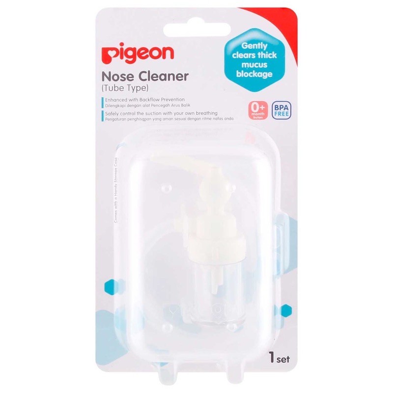 Pigeon NOSE CLEANER TUBE Type (New) - Penghisap / Penyedot Ingus / Lendir Hidung Bayi - PR050564