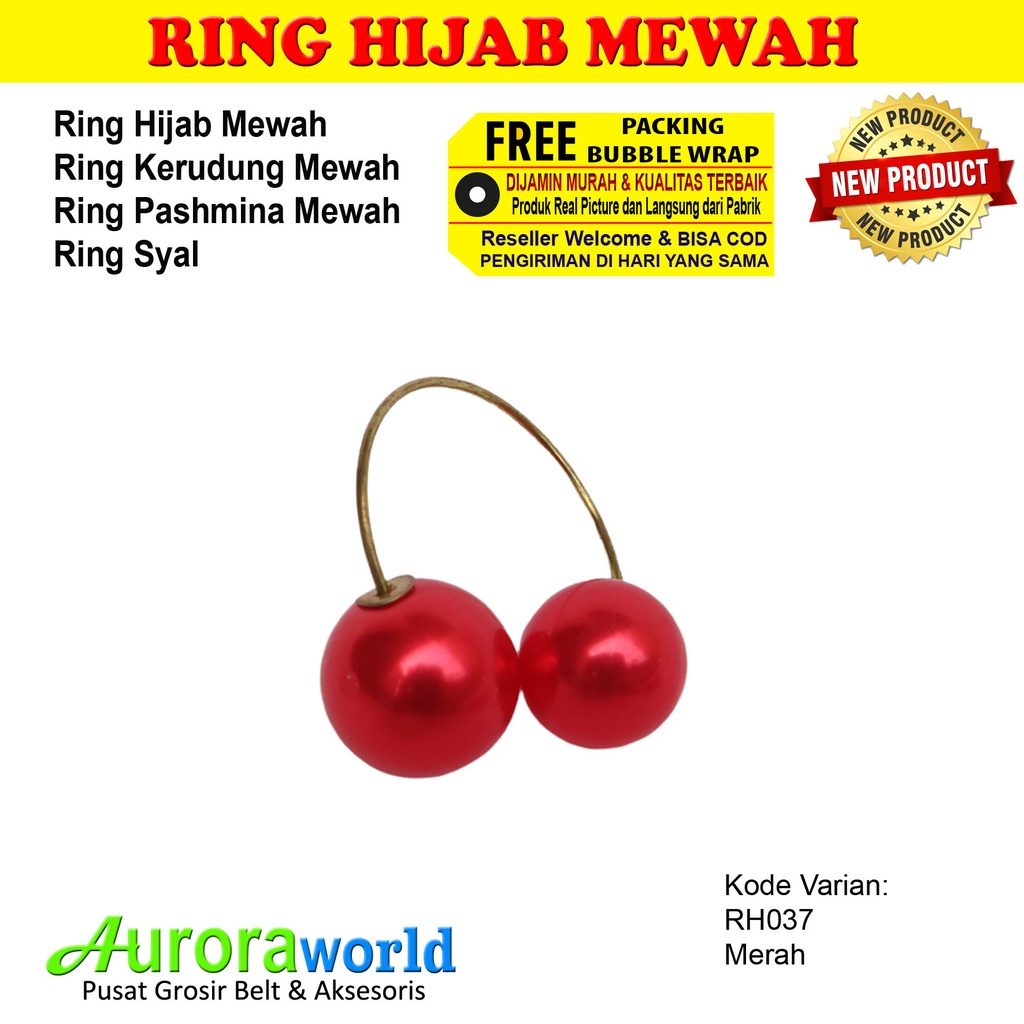 AURORAWORLD Ring kerudung ring hijab ring syal ring jilbab Terbaru bisa COD