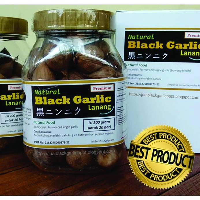

AMPUH NATURAL BLACK GARLIC #PREMIUM 200 GR - BAWANG LANANG - 100 GR !