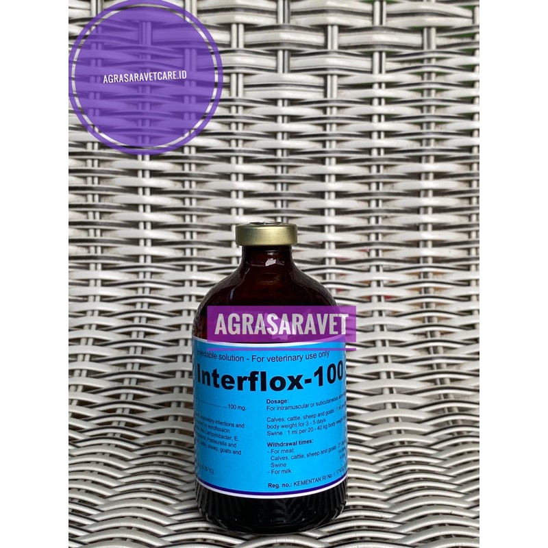 Interflox - 100 Obat Infeksi Interflox injeksi 100 ml