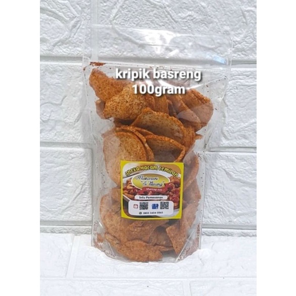 

Keripik Basreng 100gr l Cemilan Basreng l Basreng renyah l Basreng Balado Pedas Gurih