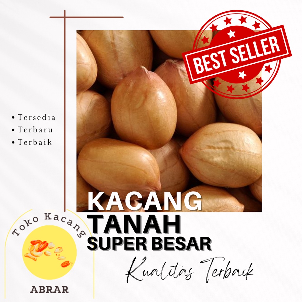 

KACANG TANAH SUPER KUALITAS TERBAIK 500 GRAM DAN 1000 GRAM UNTUK ANEKA MAKANAN