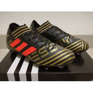 Sepatu Bola   Soccer Adidas Nemeziz Messi 17 1 Black Tactile Gold   FG Berkualitas