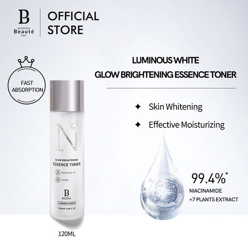 [COD] Premiere Beaute Luminous White Brightening Essence Toner Perawatan Wajah Glowing Sepanjang Hari - BPOM 120ML