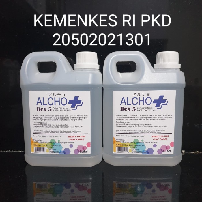 Cairan Disinfektan Siap Pakai 1 Liter Alchodex